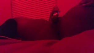 Ebony Teen Masturbates and Squirts on Bed | Onlyfans . com/NoSyrins