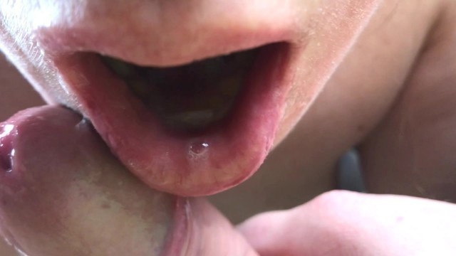 Will you let me Taste your Cock after Sex? from Pussy to Mouth. Close-up.