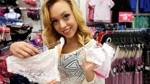 Petite Young Blonde Teen Fucked After Panties Shopping POV