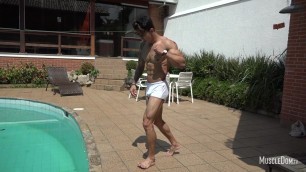 Sexy muscle young guy