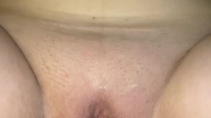 Shaved Chubby Redhead Amateur Squirts on BBC Dildo