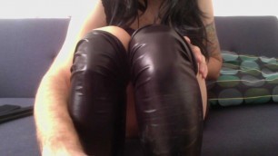 Latex stocking for solo play