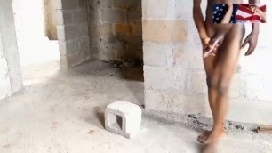 MOM TRIES A BIG BLACK COCK IN A BRICK UNCOMPLETED BUILDING FOR THE FIRST TIME