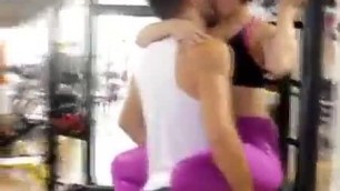 Gym makeout and groping