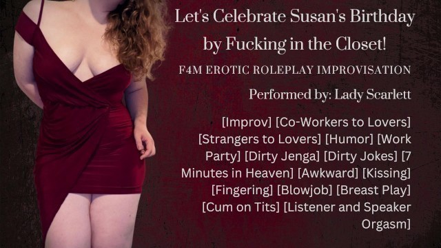 Audio Roleplay - Fucking your Co-Worker in the Closet at a Work Party [F4M Improvisation]